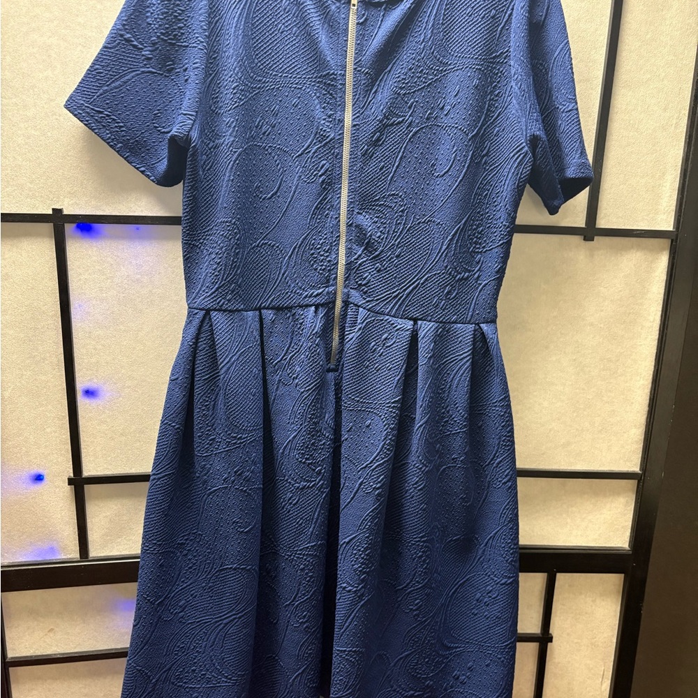 LuLaRoe Royal Blue Textured Top